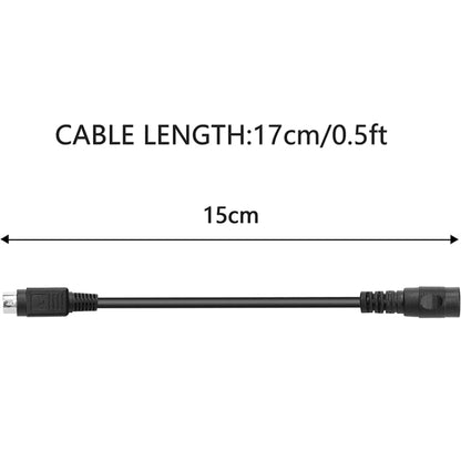 4 Pin DIN Male To DC 5521 Female Power Connection Cable, Length: 0.15m - Security by buy2fix | Online Shopping UK | buy2fix