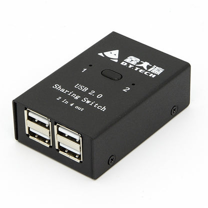 DY-B046 2 In 4 Out USB 2.0 Sharing Switch USB Flash Printer Adapter - Computer & Networking by buy2fix | Online Shopping UK | buy2fix