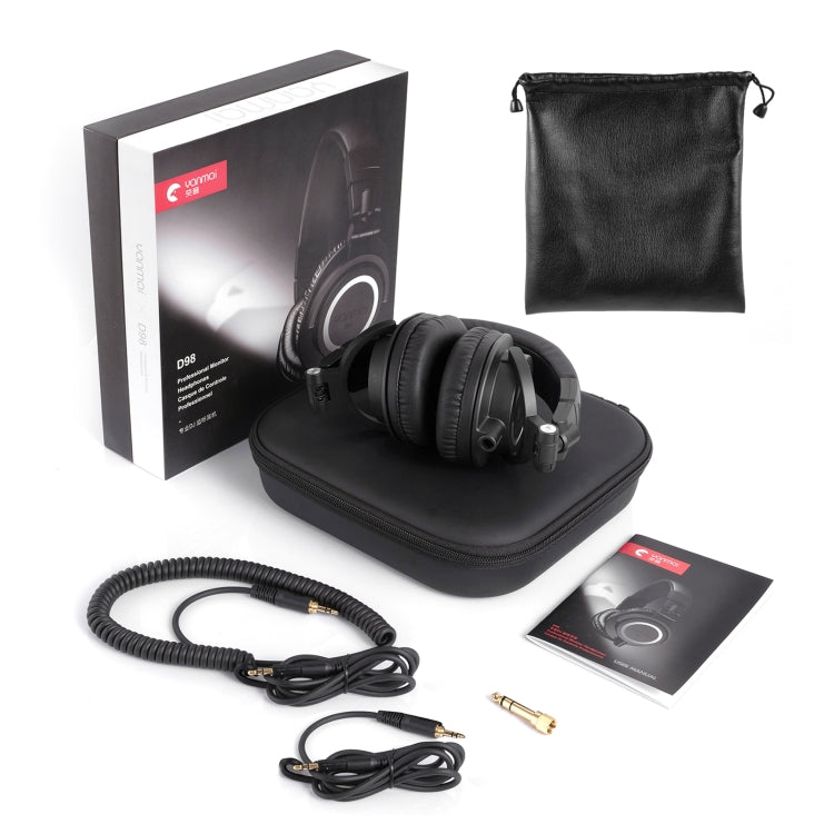 Yanmai D98 Professional Recording Monitor Headphone (Black) - Multimedia Headset by Yanmai | Online Shopping UK | buy2fix