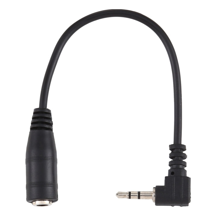 2.5mm Right Angle Male Plug to 3.5mm Female Jack Stereo AUX Audio DC Power Adapter Converter Cable, Length: 14cm - Consumer Electronics by buy2fix | Online Shopping UK | buy2fix