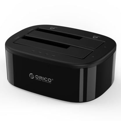 ORICO 6228US3-C 1 to 1 Clone 2 Bay USB 3.0 Type-B to SATA External Storage Hard Drive Dock for 2.5 inch / 3.5 inch SATA HDD / SSD - HDD Enclosure by ORICO | Online Shopping UK | buy2fix
