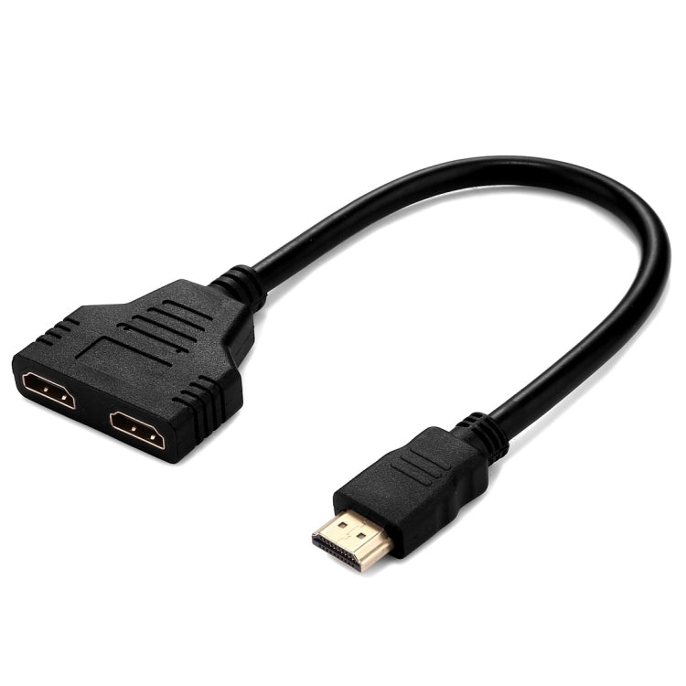 30cm HDMI Male to Dual HDMI Female 1.4 Version Cable Connector Adapter -  by buy2fix | Online Shopping UK | buy2fix