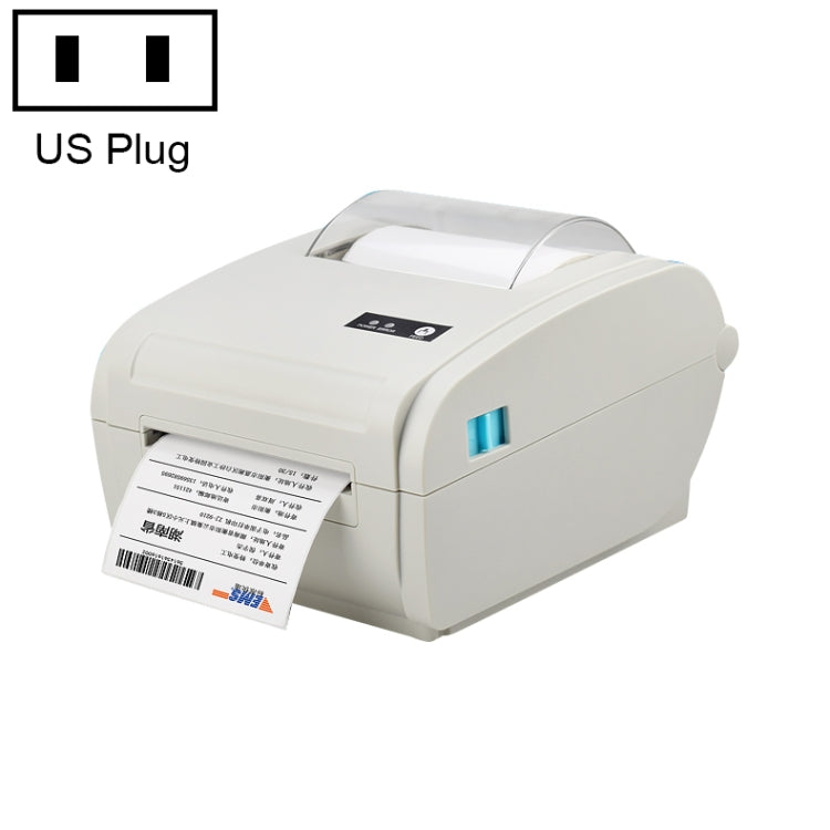 POS-9210 110mm USB POS Receipt Thermal Printer Express Delivery Barcode Label Printer, US Plug(White) - Printer by buy2fix | Online Shopping UK | buy2fix