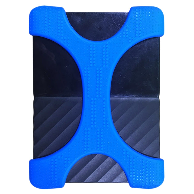 X Type 2.5 inch Portable Hard Drive Silicone Case for 2TB-4TB WD & SEAGATE & Toshiba Portable Hard Drive, without Hole (Blue) - Computer & Networking by buy2fix | Online Shopping UK | buy2fix