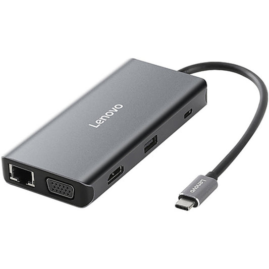 Lenovo LX0801 Pro Type-C / USB-C Network Cable Interface Converter Docking Station - Computer & Networking by Lenovo | Online Shopping UK | buy2fix