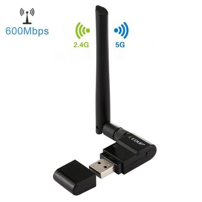 EDUP EP-AC1635 600Mbps Dual Band Wireless 11AC USB Ethernet Adapter 2dBi Antenna for Laptop / PC(Black) -  by EDUP | Online Shopping UK | buy2fix