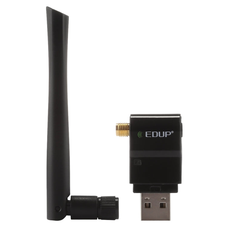 EDUP EP-AC1635 600Mbps Dual Band Wireless 11AC USB Ethernet Adapter 2dBi Antenna for Laptop / PC(Black) - USB Network Adapter by EDUP | Online Shopping UK | buy2fix