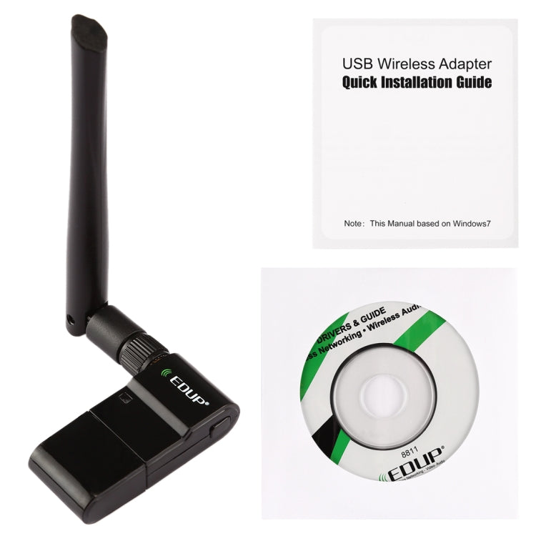 EDUP EP-AC1635 600Mbps Dual Band Wireless 11AC USB Ethernet Adapter 2dBi Antenna for Laptop / PC(Black) -  by EDUP | Online Shopping UK | buy2fix