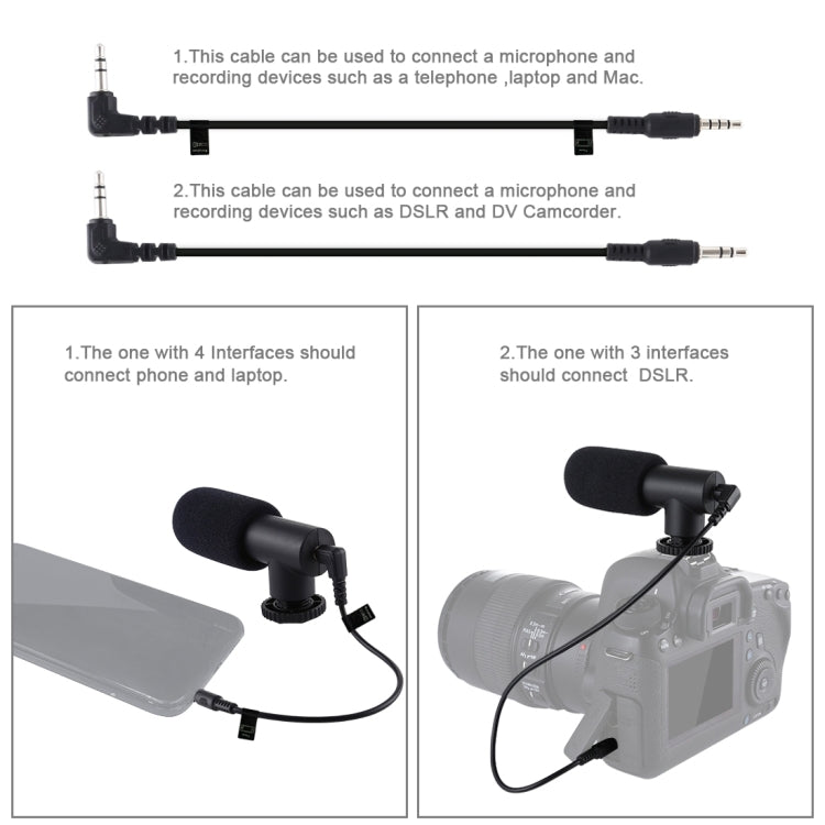 PULUZ U/C Shape Portable Handheld DV Bracket Stabilizer + LED Studio Light + Video Shotgun Microphone Kit with Cold Shoe Tripod Head  for All SLR Cameras and Home DV Camera - Camera Stabilizer by PULUZ | Online Shopping UK | buy2fix