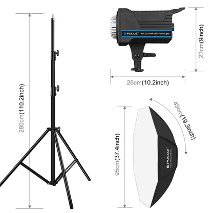 PULUZ 120W Photo Studio Strobe Flash Light Kit with Softbox Reflector & Tripod(EU Plug) - Shoe Mount Flashes by PULUZ | Online Shopping UK | buy2fix