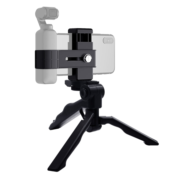 PULUZ Smartphone Fixing Clamp 1/4 inch Holder Mount Bracket + Grip Folding Tripod Mount Kits for DJI OSMO Pocket / Pocket 2 - DJI & GoPro Accessories by PULUZ | Online Shopping UK | buy2fix