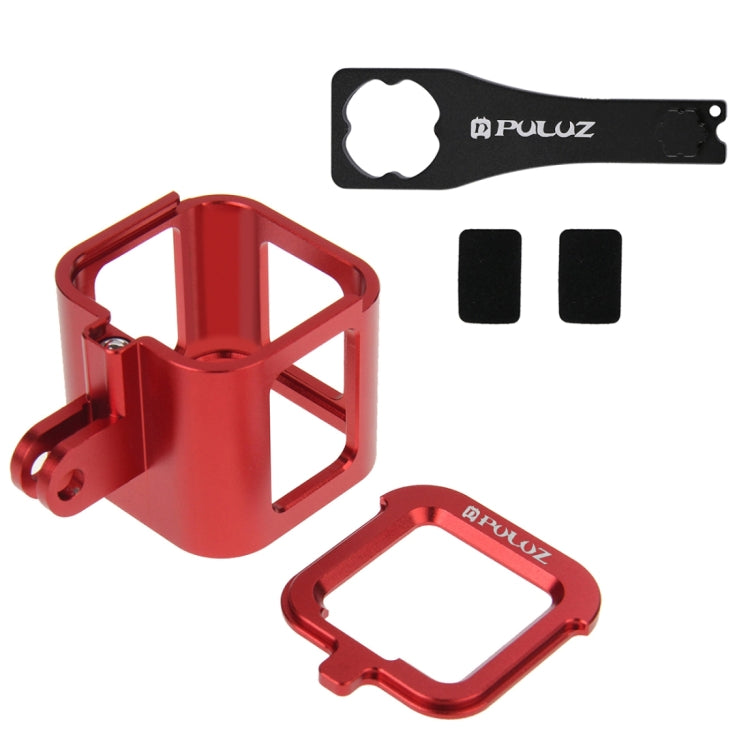 PULUZ Housing Shell CNC Aluminum Alloy Protective Cage with Insurance Frame for GoPro HERO5 Session /HERO4 Session /HERO Session(Red) - DJI & GoPro Accessories by PULUZ | Online Shopping UK | buy2fix