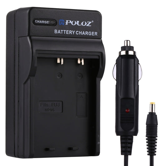 PULUZ Digital Camera Battery Car Charger for Fujifilm NP-95 Battery - Camera Accessories by PULUZ | Online Shopping UK | buy2fix