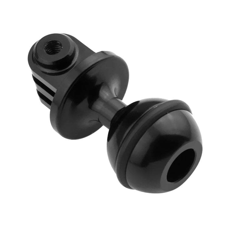 PULUZ  CNC Aluminum Ball Head Adapter Mount for GoPro, Insta360, DJI and Other Action Cameras, Diameter: 2.5cm(Black) - Connection Mount by PULUZ | Online Shopping UK | buy2fix