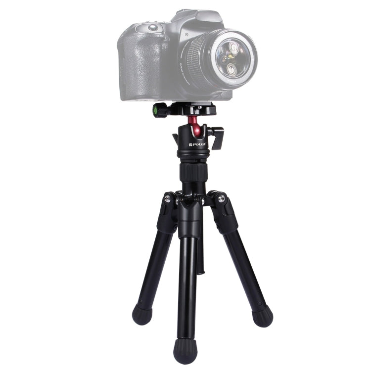 PULUZ  Pocket Mini Microspur Photos Magnesium Alloy Tripod Mount with 360 Degree Ball Head  for DSLR &  Digital Camera, Adjustable Height: 24.5-57cm, Load Max: 3kg - Camera Accessories by PULUZ | Online Shopping UK | buy2fix