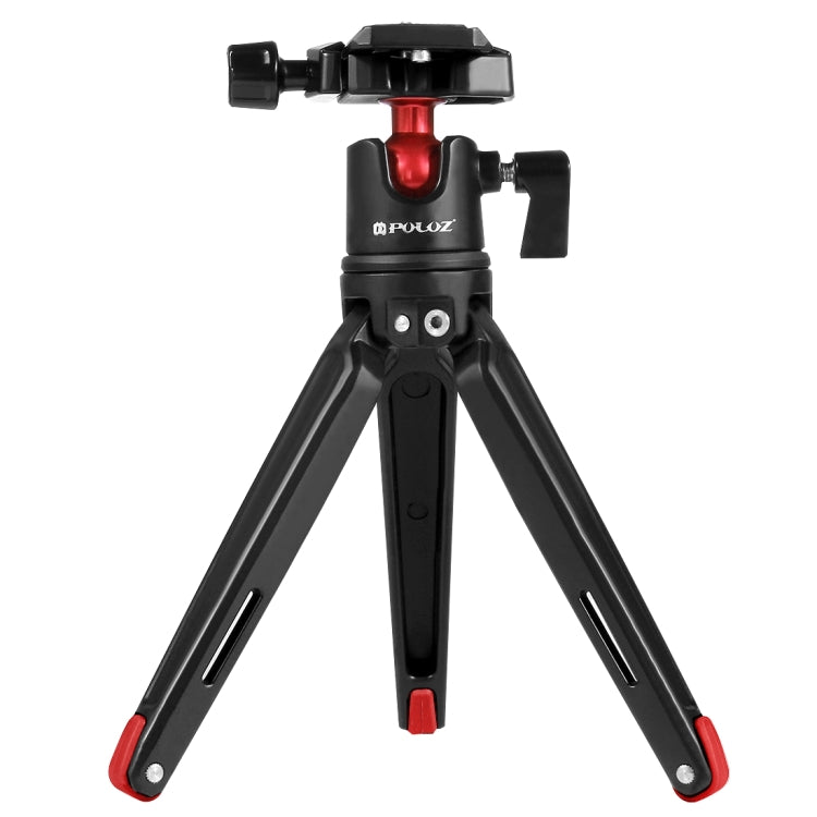 PULUZ Pocket Mini Metal Desktop Tripod Mount with 360 Degree Ball Head for DSLR & Digital Cameras, Adjustable Height: 11-21cm - Tripods by PULUZ | Online Shopping UK | buy2fix