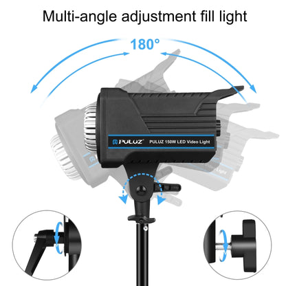 PULUZ 220V 150W Studio Video Light 3200K-5600K Dual Color Temperature Built-in Dissipate Heat System with Remote Control(US Plug) - Shoe Mount Flashes by PULUZ | Online Shopping UK | buy2fix