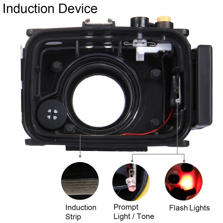 PULUZ 40m Underwater Depth Diving Case Waterproof Camera Housing for Sony RX100 IV(Black) - Camera Accessories by PULUZ | Online Shopping UK | buy2fix