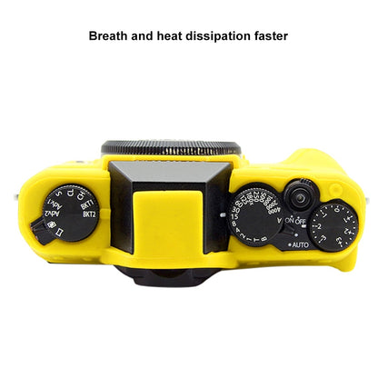 PULUZ Soft Silicone Protective Case for FUJIFILM XT10(Yellow) - Camera Accessories by PULUZ | Online Shopping UK | buy2fix