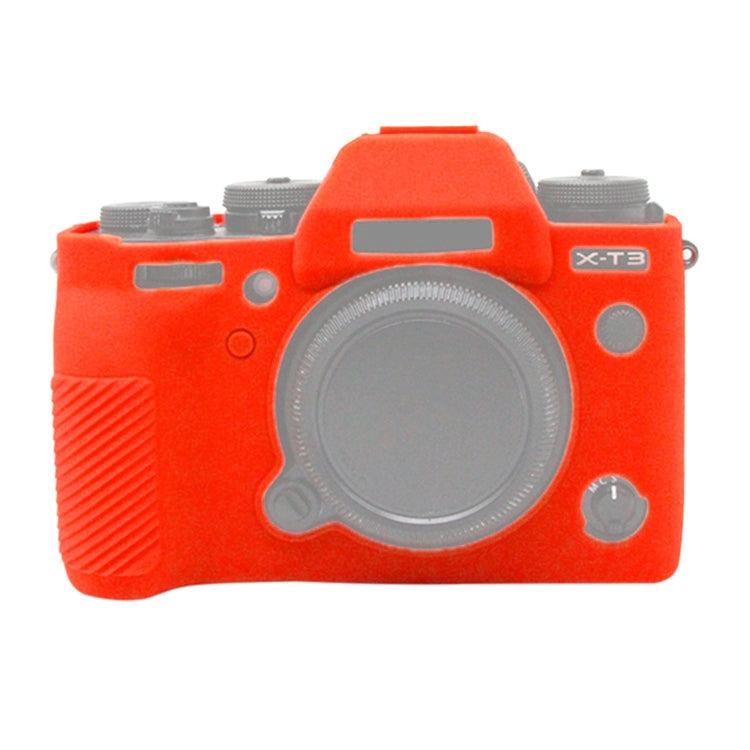 PULUZ Soft Silicone Protective Case for FUJIFILM XT3(Red) - Camera Accessories by PULUZ | Online Shopping UK | buy2fix