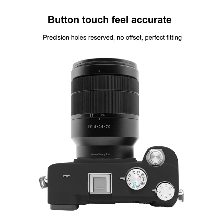 PULUZ Soft Silicone Protective Case for Sony A7C / ILCE-7C(Black) - Protective Case by PULUZ | Online Shopping UK | buy2fix