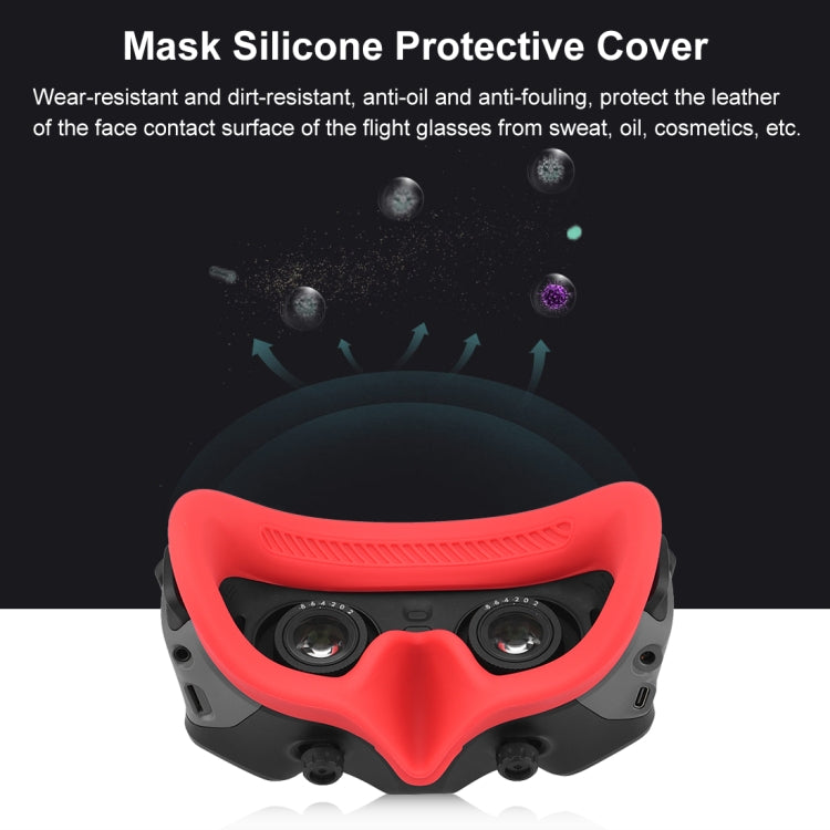 For DJI Avata Goggles 2 PULUZ Flying Eye Mask Silicone Protective Case(Red) - Cases & Bags by PULUZ | Online Shopping UK | buy2fix