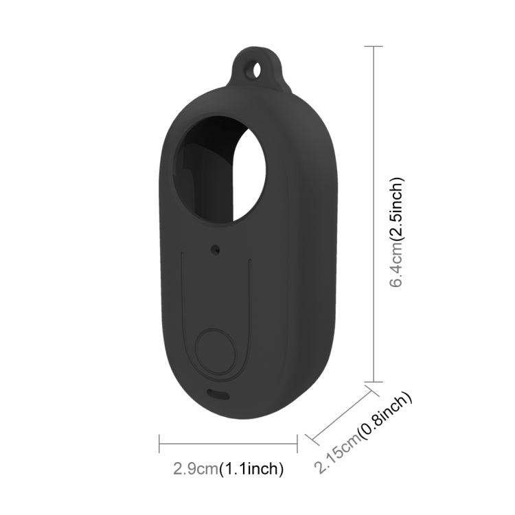 For Insta360 GO 3 PULUZ Camera Silicone Case with Lens  Cover (Black) - Case & Bags by PULUZ | Online Shopping UK | buy2fix