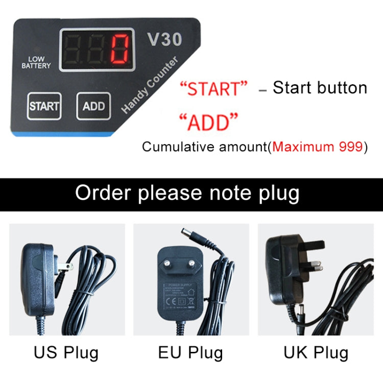 V30 Mini Portable Multi Paper Currency Counting Money Counter, US Plug - Others by buy2fix | Online Shopping UK | buy2fix