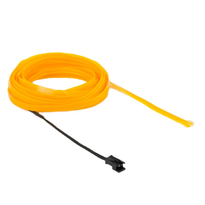 EL Cold Yellow Light Waterproof Flat Flexible Car Strip Light with Driver for Car Decoration, Length: 5m(Orange) - Atmosphere lights by buy2fix | Online Shopping UK | buy2fix