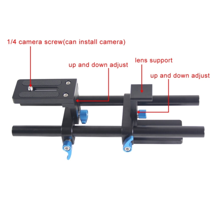 YEANGU YLG1005A 15mm Quick Release Rail Rod for SLR Cameras - Camera Slider by YELANGU | Online Shopping UK | buy2fix