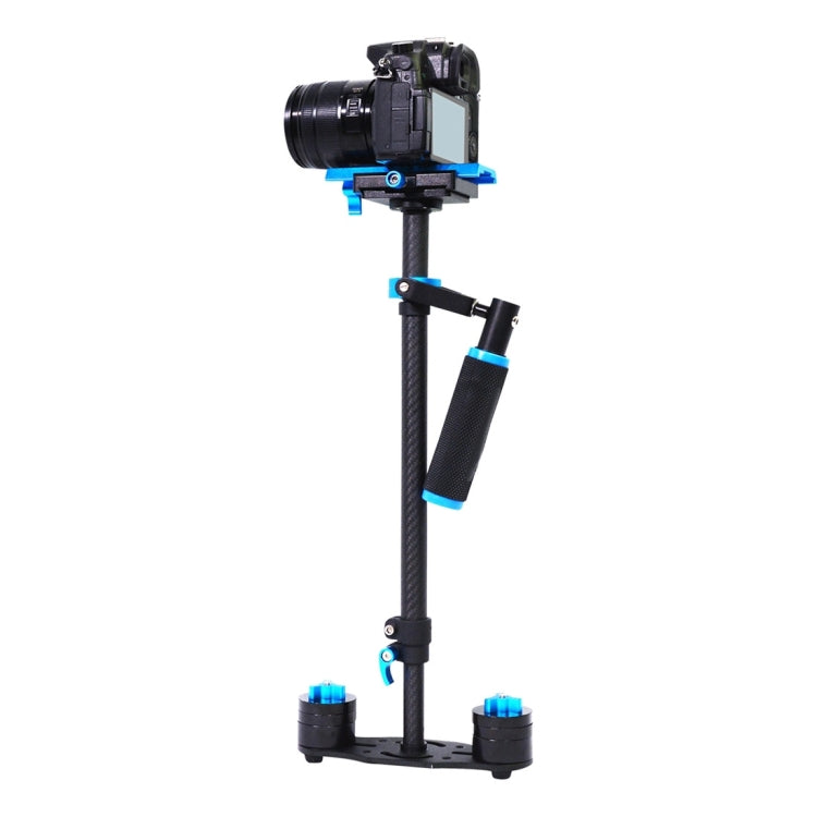 YELANGU 38.5-61cm Carbon Fiber Handheld Stabilizer for DSLR & DV Digital Video & Cameras, Capacity Range 0.5-3kg(Blue) - Camera Stabilizer by YELANGU | Online Shopping UK | buy2fix