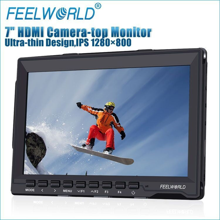 FEELWORLD FW-759 7 inch Slim Design 1280 x 800 Camera Field Monitor HDMI 1080P - Camera Accessories by FEELWORLD | Online Shopping UK | buy2fix