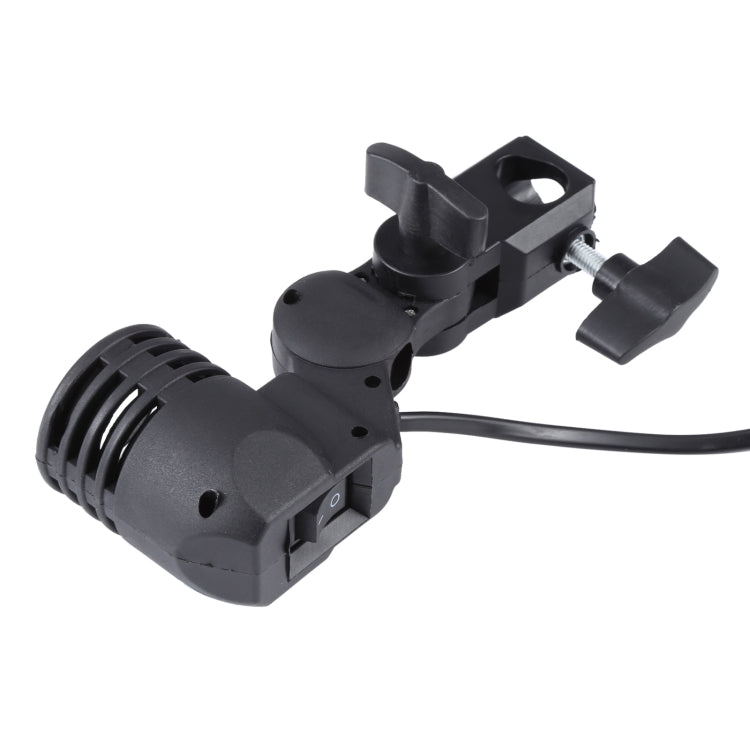 E27 AC Socket Studio Light Mount Stand Umbrella Holder(Black) - Camera Accessories by buy2fix | Online Shopping UK | buy2fix