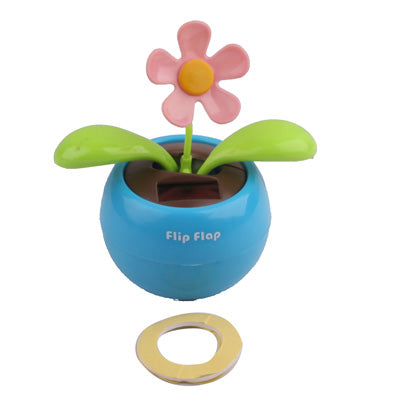 Solar Flip Flap Flower, Random Flower Color Delivery(Blue) - Ornaments by buy2fix | Online Shopping UK | buy2fix