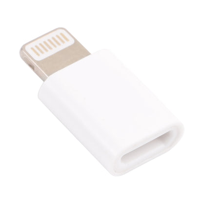 Micro USB Female to 8 Pin Male Mini Adapter(White) - Converter & Adapter by buy2fix | Online Shopping UK | buy2fix