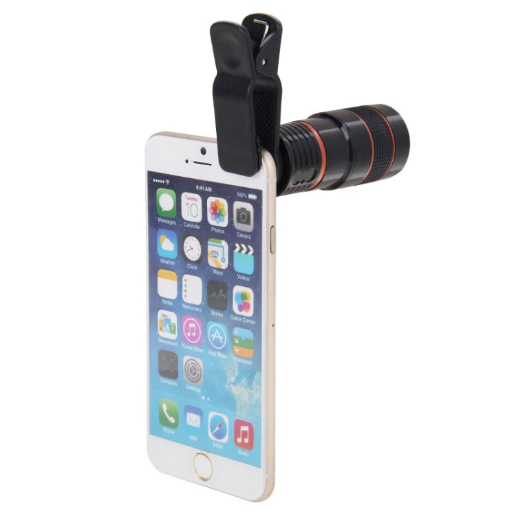 8X Zoom Telescope Telephoto Camera Lens with Clip(Black) - Telescope & Microscope by buy2fix | Online Shopping UK | buy2fix