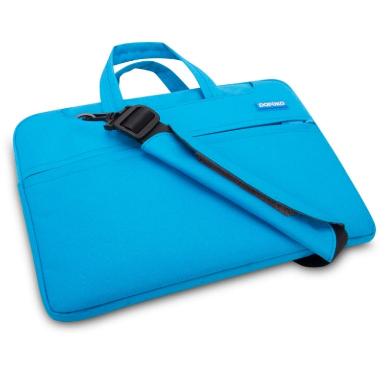 POFOKO 12 inch Portable Single Shoulder Laptop Bag for Laptop(Blue) - 12.1 inch by POFOKO | Online Shopping UK | buy2fix