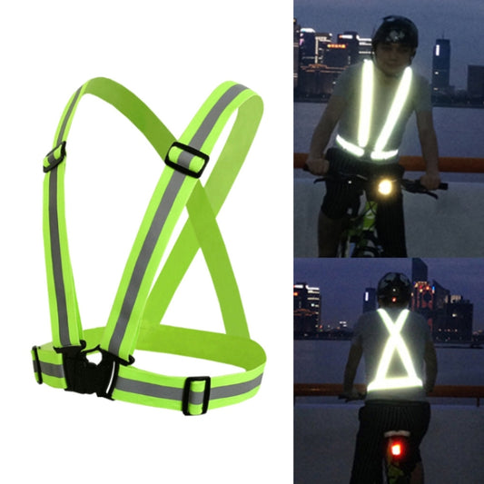 Night Riding Running Flexible Reflective Safety Vest(Green) - Reflective Safety Clothing by buy2fix | Online Shopping UK | buy2fix