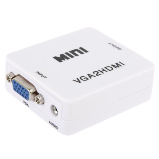 1080P Mini VGA to HDMI Audio Video Converter for HDTV, PC, Laptop and DVD - VGA Converter by buy2fix | Online Shopping UK | buy2fix