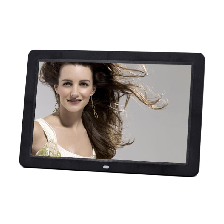 12.0 Inch LED Display Multi-media Digital Photo Frame with Holder / Music & Movie Player / Remote Control Function, Support USB / SD, Built in Stereo Speaker(Black) - Consumer Electronics by buy2fix | Online Shopping UK | buy2fix