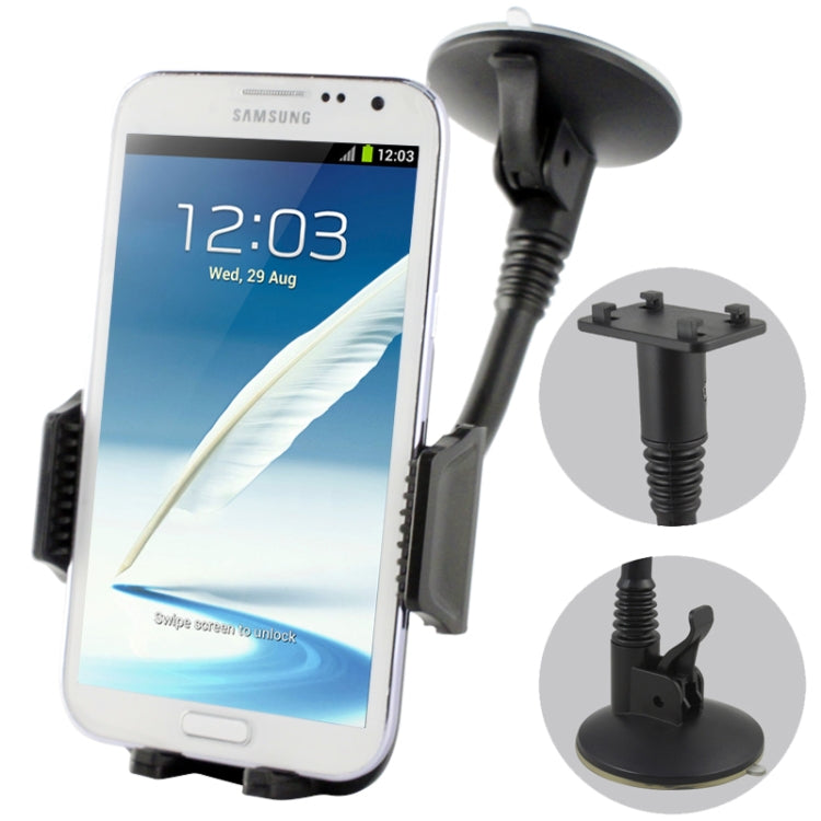 Suction Cup Car Holder, For Galaxy Note II / N7100(Black) - Car Holders by buy2fix | Online Shopping UK | buy2fix