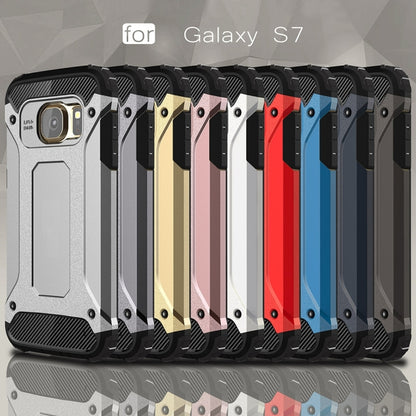 For Galaxy S7 / G930 Tough Armor TPU + PC Combination Case (Black) - Galaxy Phone Cases by buy2fix | Online Shopping UK | buy2fix
