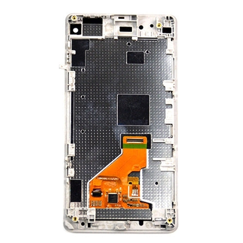 LCD Display + Touch Panel with Frame  for Sony Xperia Z1 Compact(White) - Repair & Spare Parts by buy2fix | Online Shopping UK | buy2fix