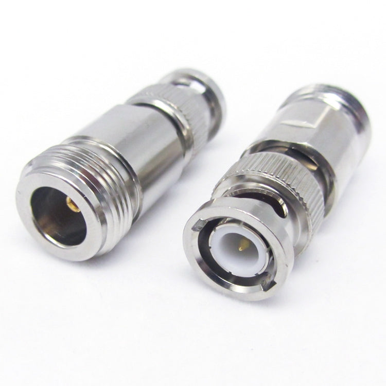 Nickel Plated UG-255/U BNC Plug To UHF Jack Connector - Security by buy2fix | Online Shopping UK | buy2fix