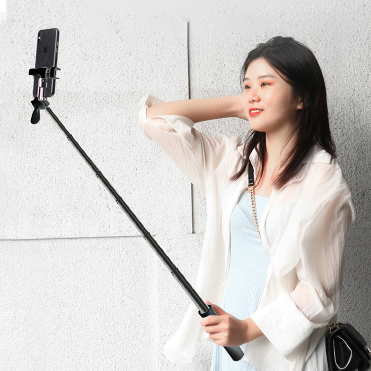 CYKE P9 Universal Stretchable Hidden One-piece Wireless Bluetooth Selfie Stick(Black) - Consumer Electronics by CYKE | Online Shopping UK | buy2fix