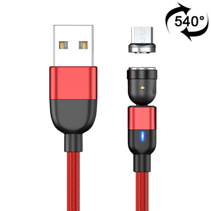 2m 3A Output USB to Micro USB 540 Degree Rotating Magnetic Data Sync Charging Cable (Red) - Mobile Accessories by buy2fix | Online Shopping UK | buy2fix