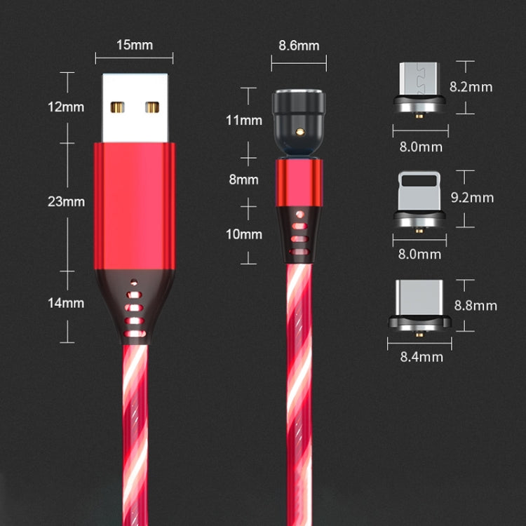 2.4A USB to USB-C / Type-C 540 Degree Bendable Streamer Magnetic Data Cable, Cable Length: 1m (Colour) - Mobile Accessories by buy2fix | Online Shopping UK | buy2fix