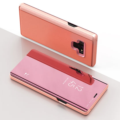 Mirror Clear View Horizontal Flip PU Leather Case for Galaxy Note 9 , with Holder(Rose Gold) - Samsung Accessories by buy2fix | Online Shopping UK | buy2fix