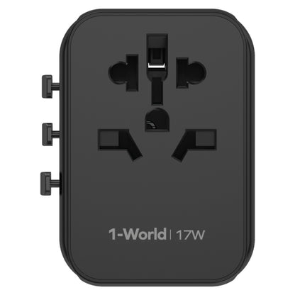 MOMAX UA12 1-World 17W Global Travel Fast Charger Power Adapter - International Plug Adaptor by MOMAX | Online Shopping UK | buy2fix