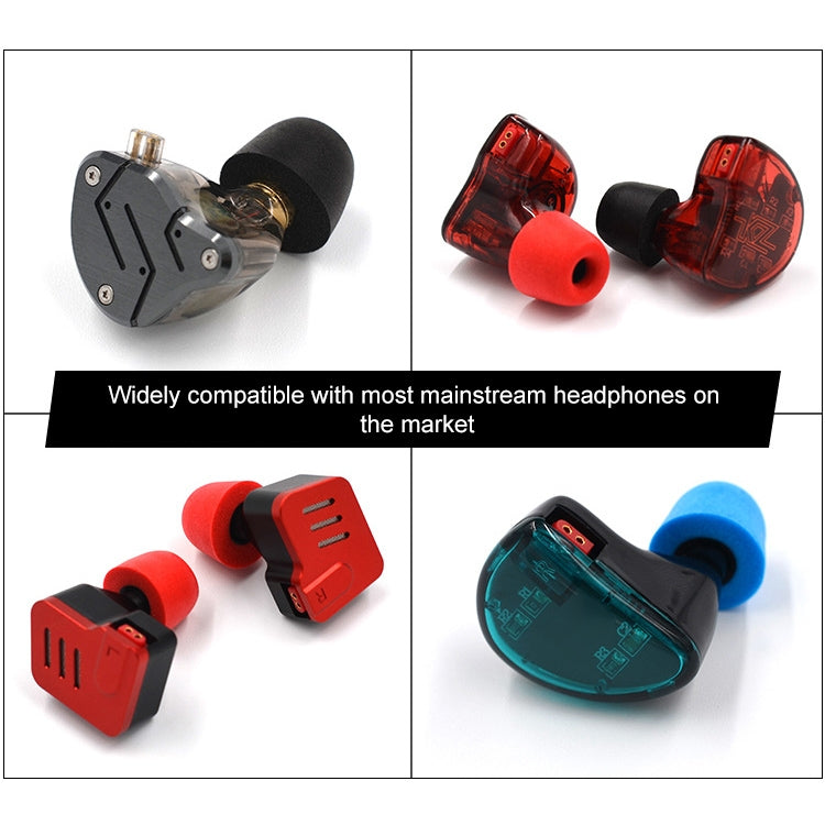 A Pair KZ Soft Memory Foam Earbuds For All In-Ear Earphone(Red) - Apple Accessories by KZ | Online Shopping UK | buy2fix
